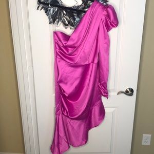 Cardi B - I Like Shining One Shoulder Dress